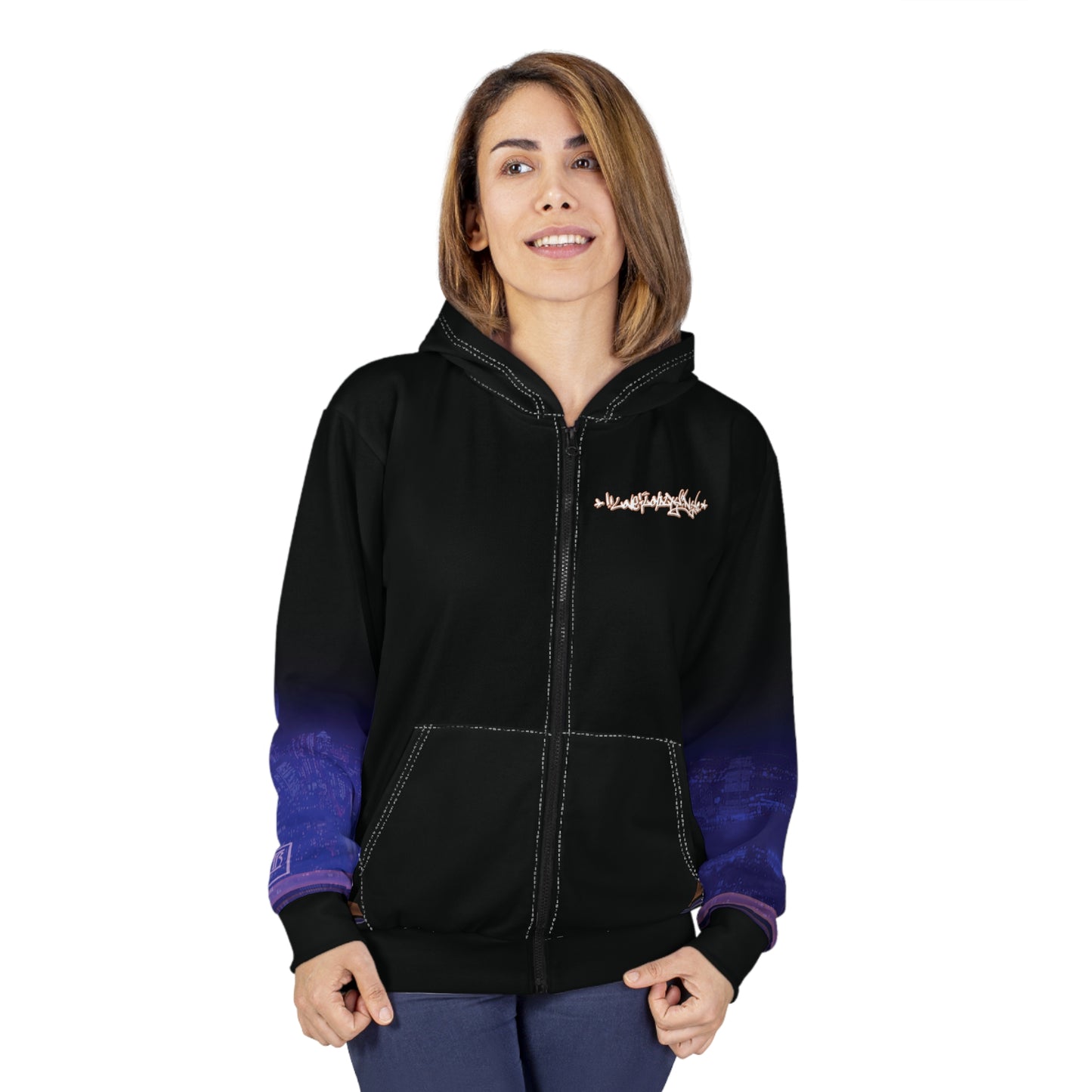 Love and Loyalty by Friday Knight®-Graphic Zip Hoodies