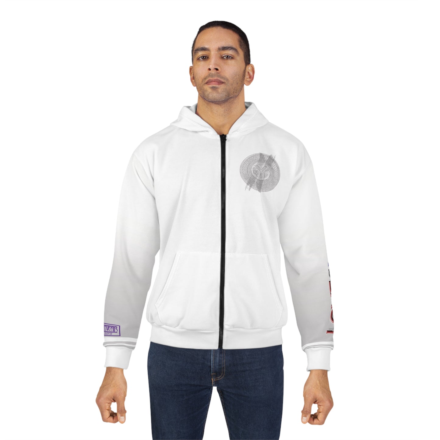 Gradient Zip Hoodie - Love & Loyalty Graphic Zip Hoodies