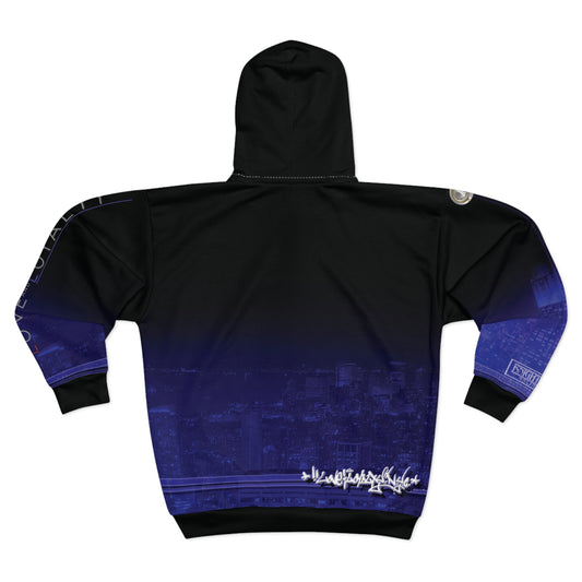 Nightscape Zip Hoodie - Love & Loyalty NYC Graphic Zip-Up Hoodies