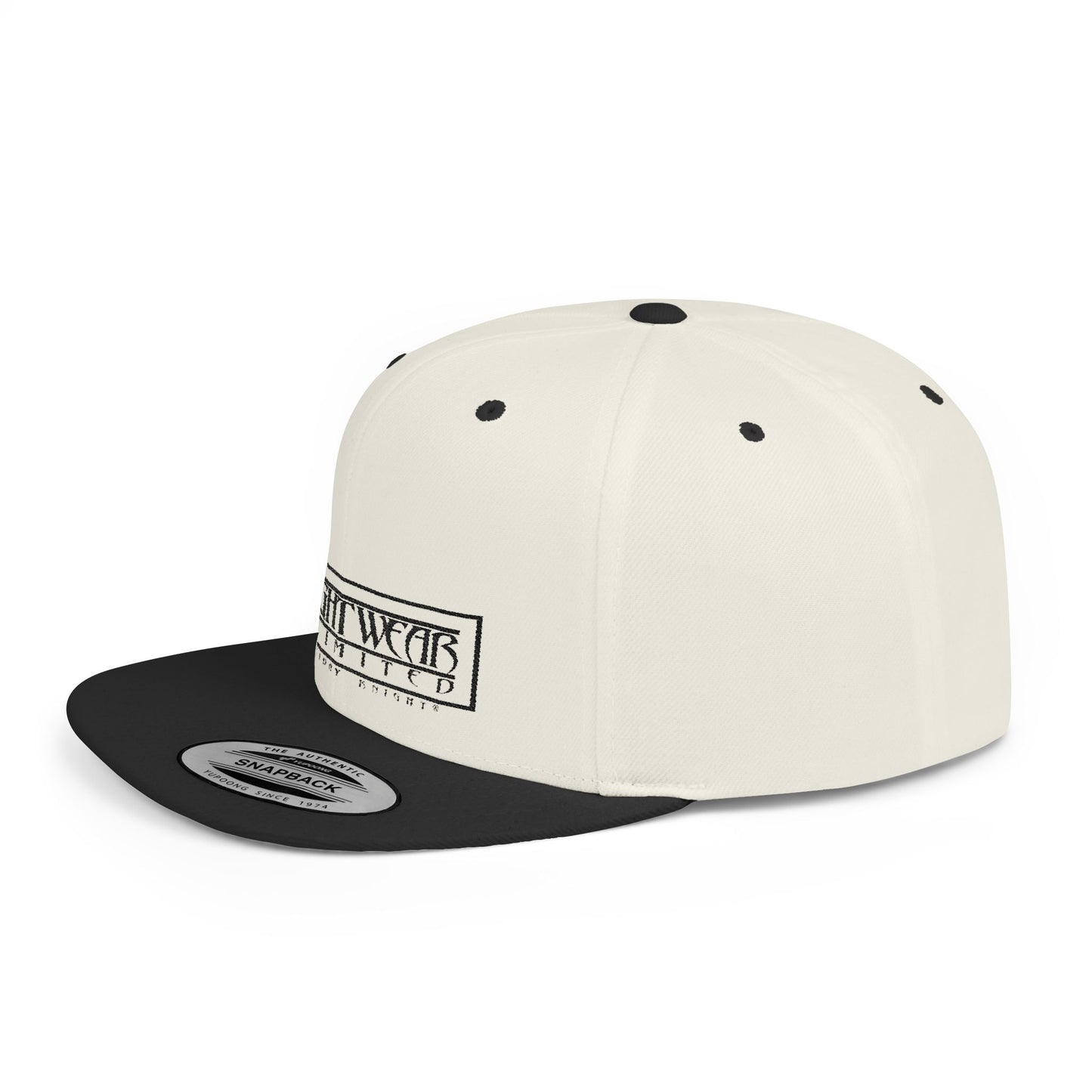 KnightWear Snapback — KnightWear Embroidered Flat Bill Caps