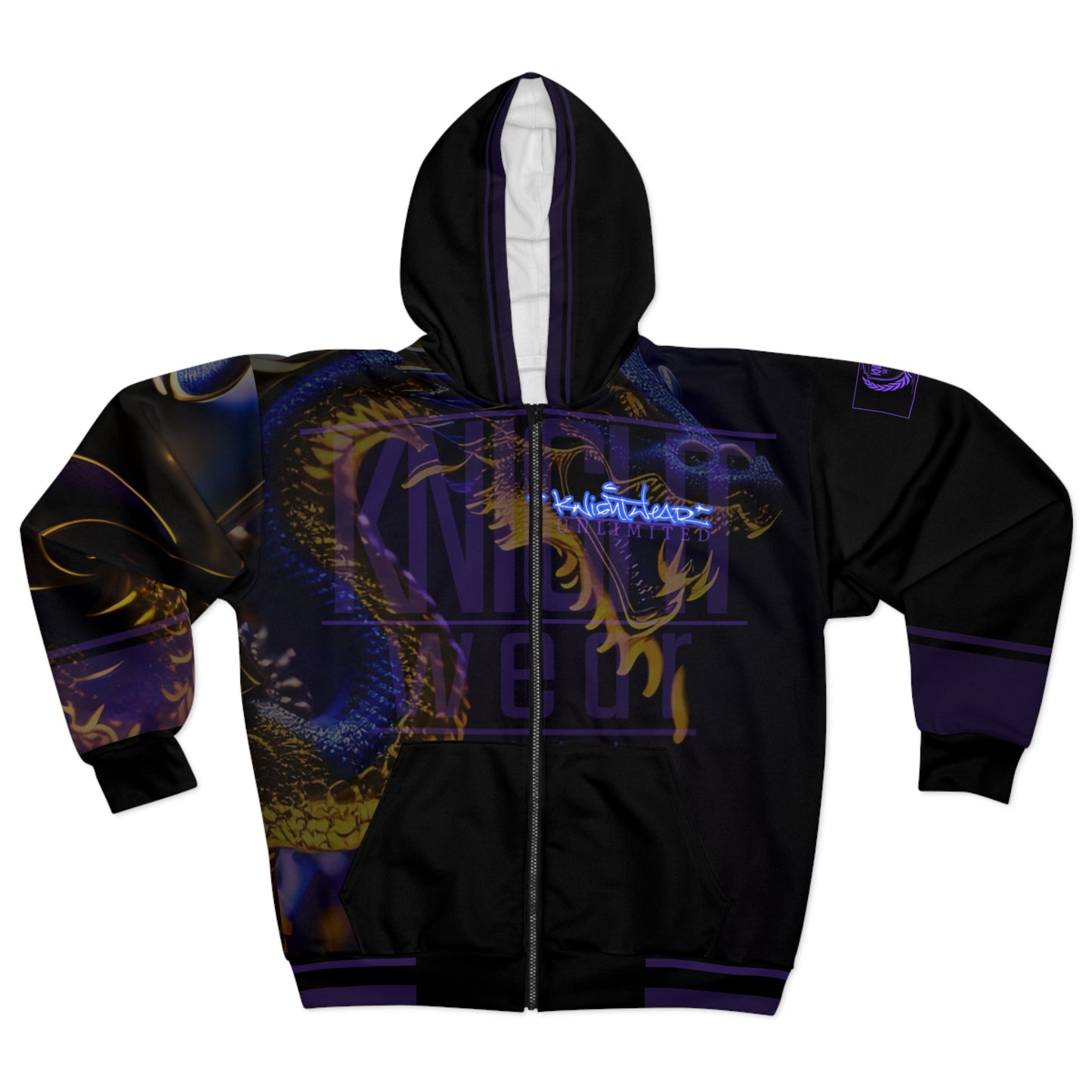 MidKnight-Dragon Unisex Zip Hoodie