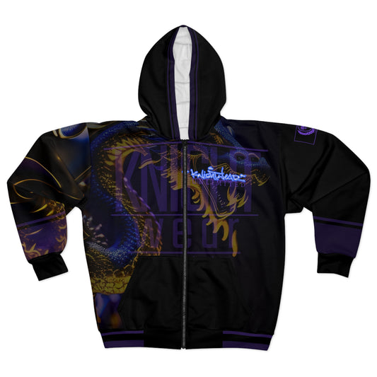 MidKnight-Dragon Unisex Zip Hoodie