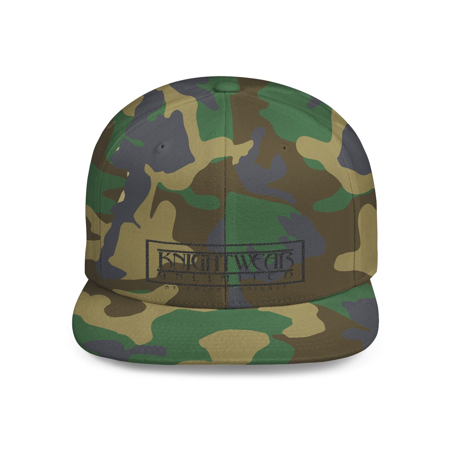 KnightWear Snapback — KnightWear Embroidered Flat Bill Caps