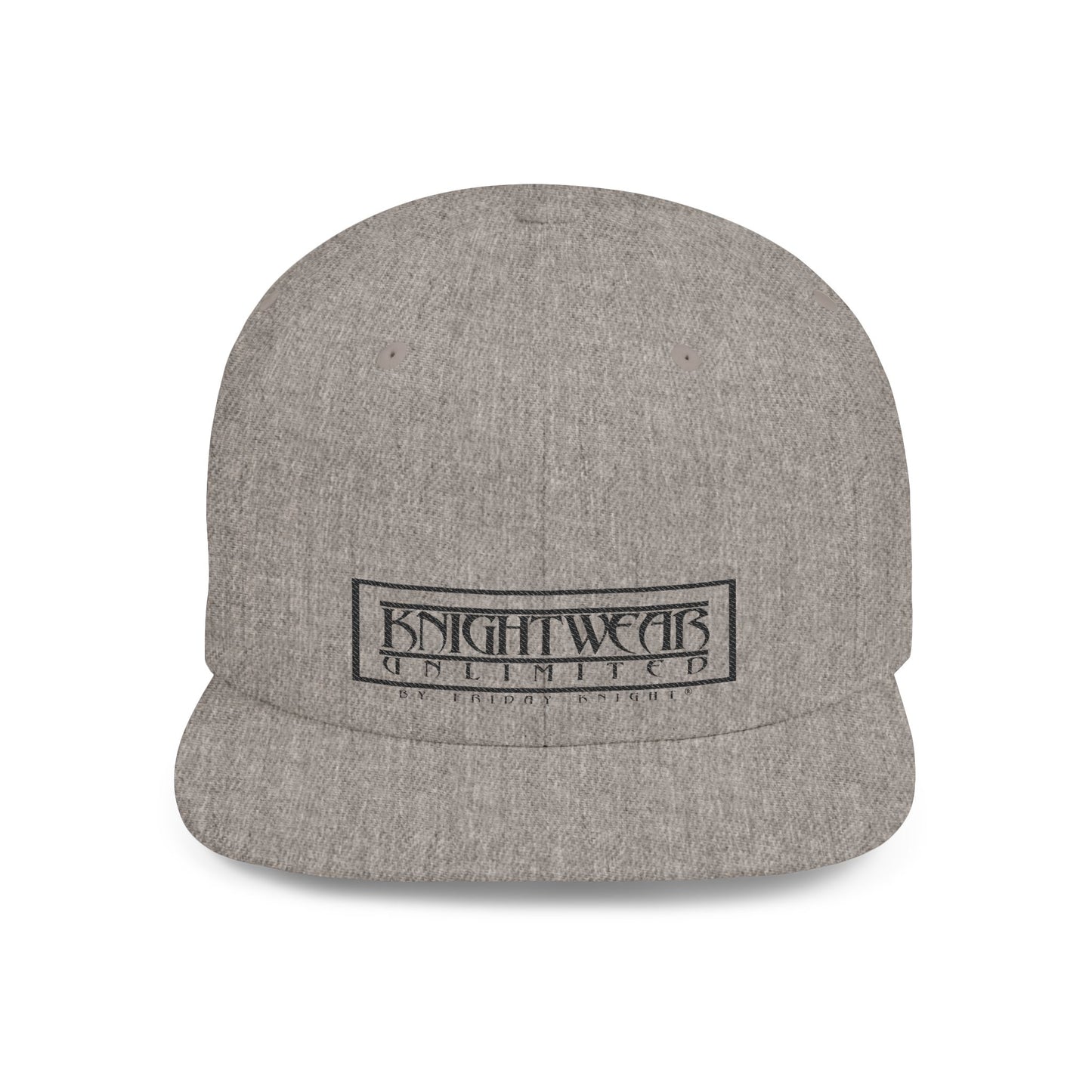 KnightWear Snapback — KnightWear Embroidered Flat Bill Caps