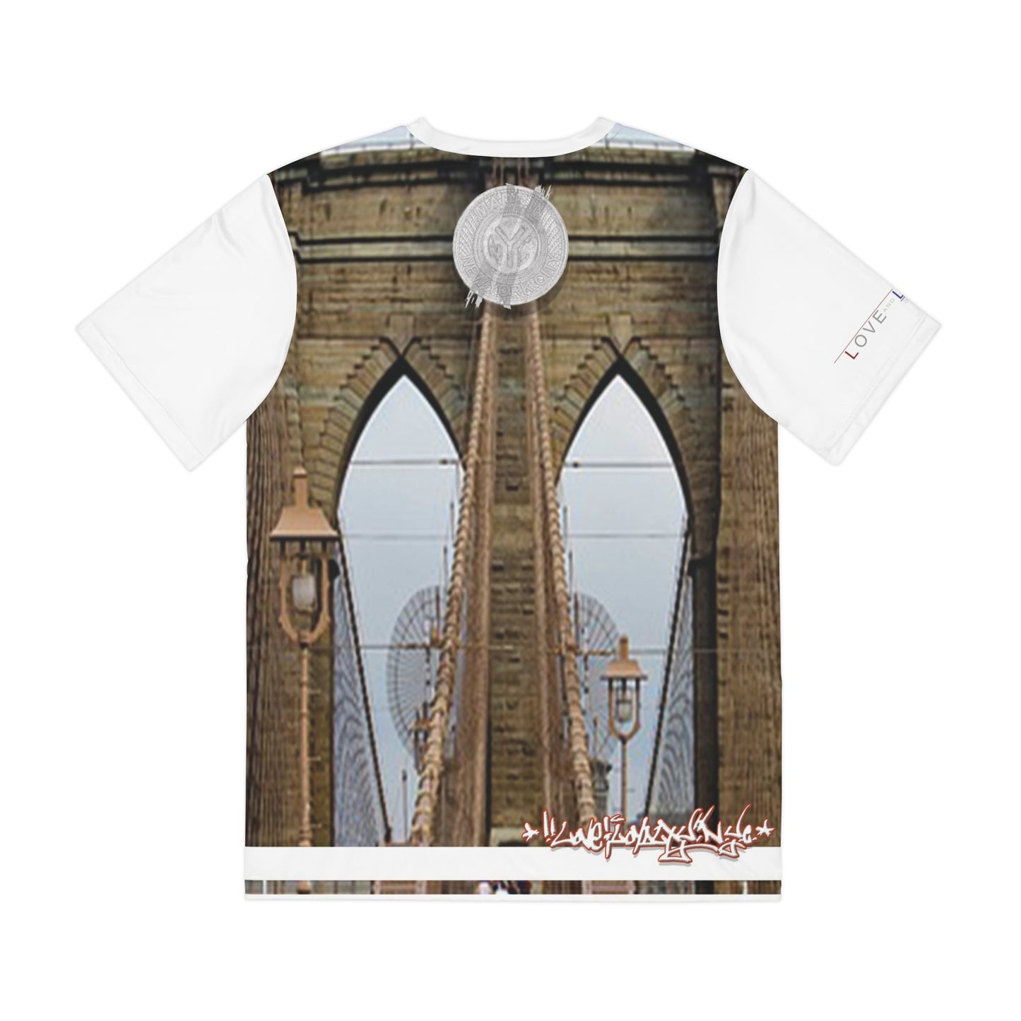 Brooklyn Bridge Tee — Love & Loyalty Vintage NYC Graphic Men’s Polyester T-Shirts