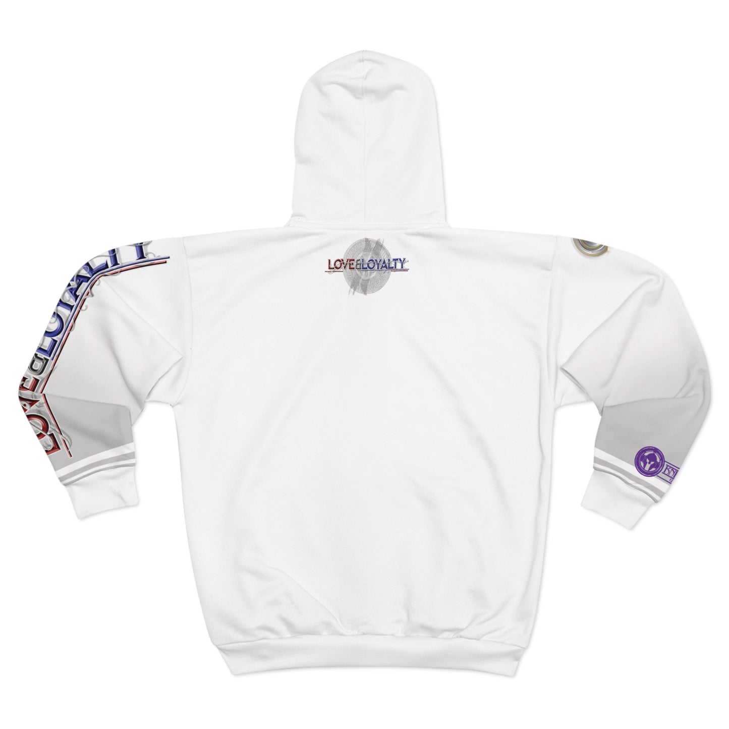 Gradient Zip Hoodie - Love & Loyalty Graphic Zip Hoodies