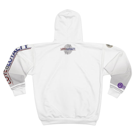 Gradient Zip Hoodie - Love & Loyalty Graphic Zip Hoodies