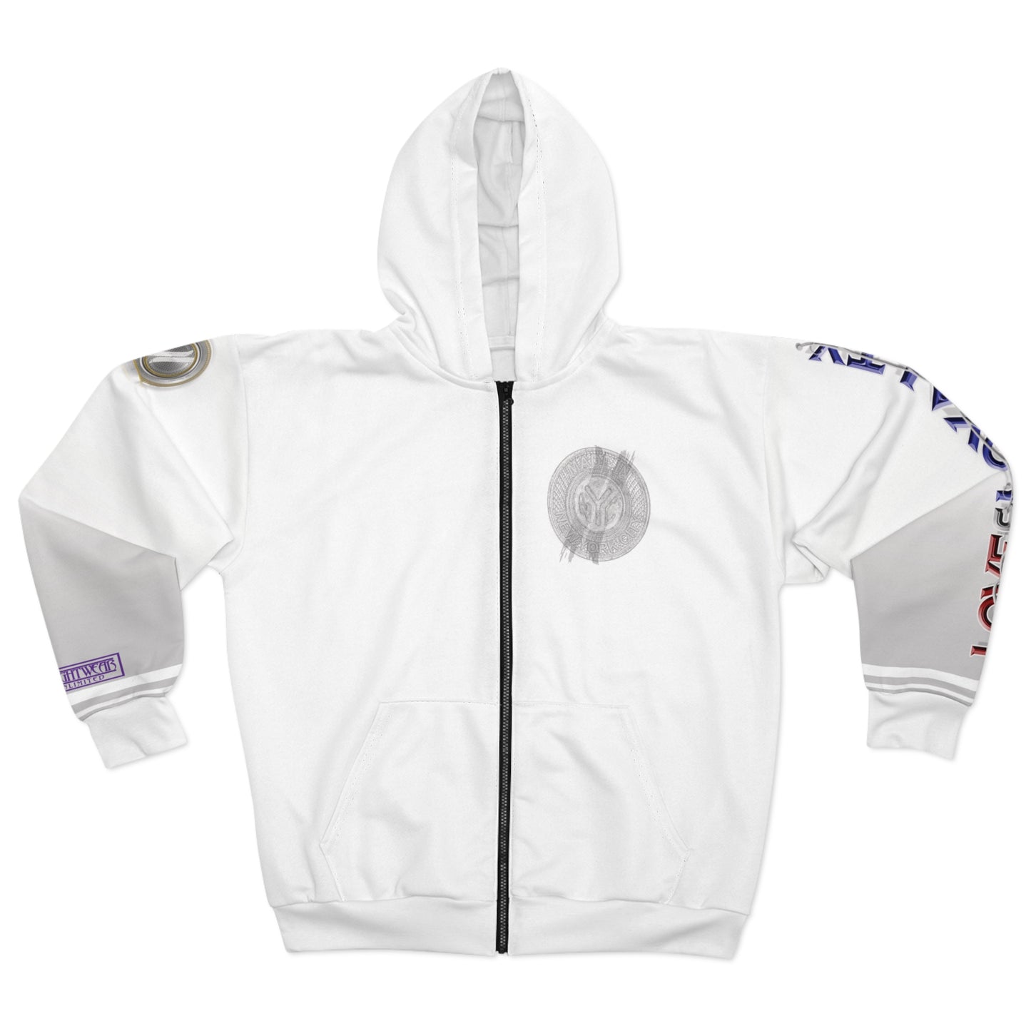 Gradient Zip Hoodie - Love & Loyalty Graphic Zip Hoodies