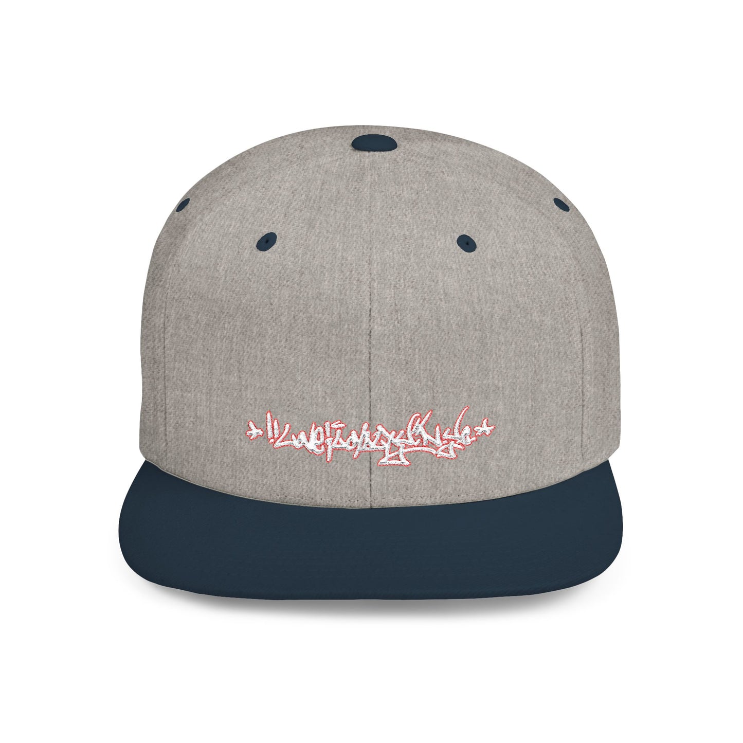Flat Bill Snapback Hat — Love & Loyalty NYC Graffiti Script Embroidery