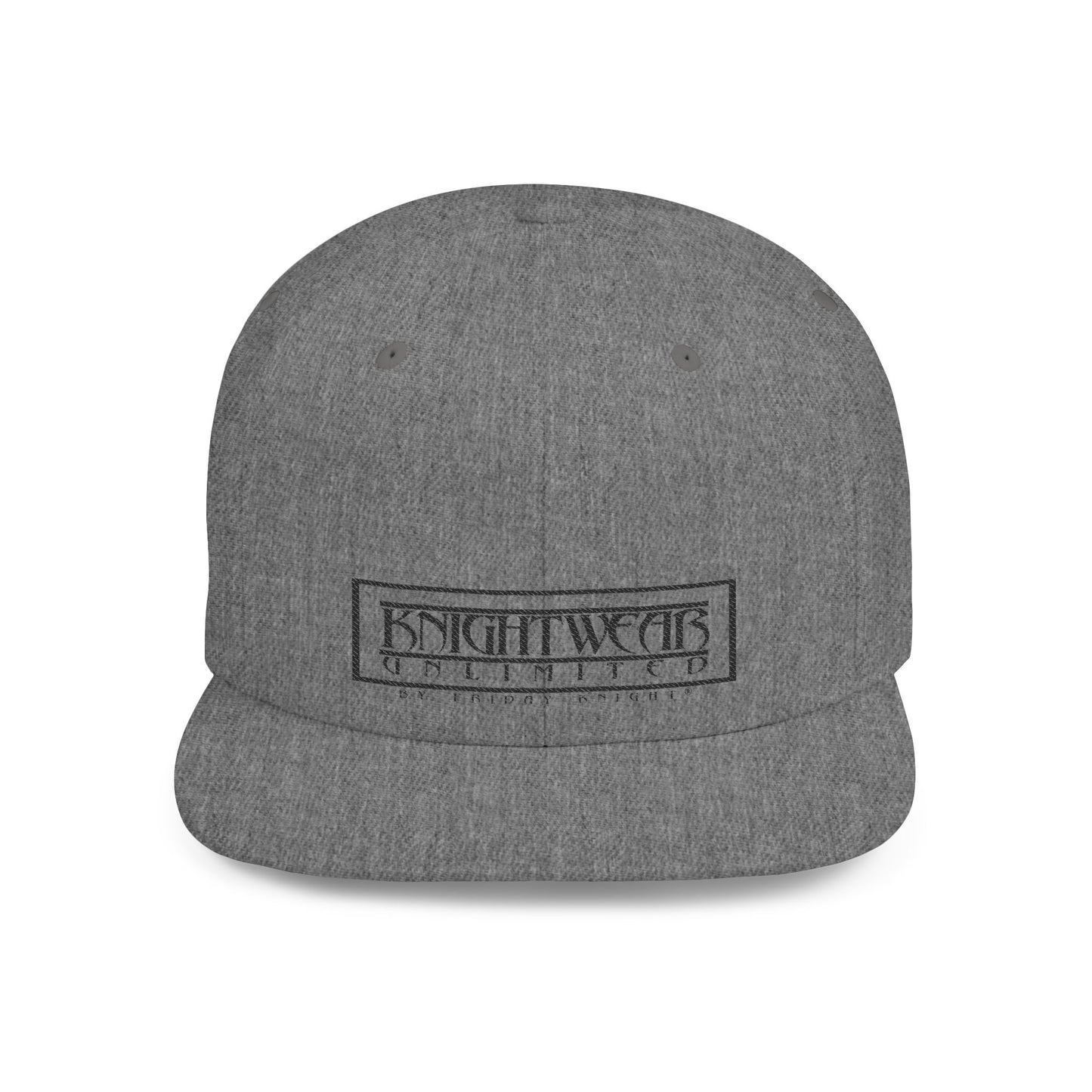 KnightWear Snapback — KnightWear Embroidered Flat Bill Caps
