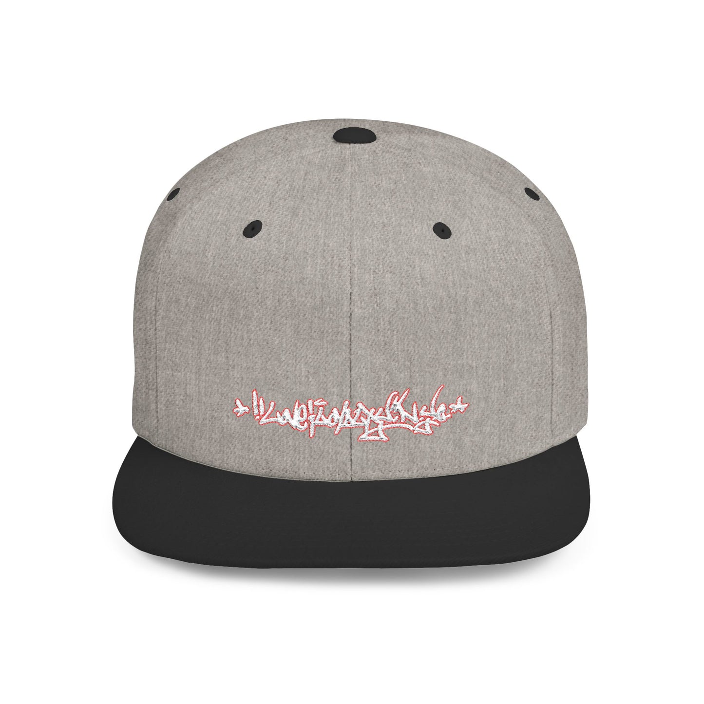 Flat Bill Snapback Hat — Love & Loyalty NYC Graffiti Script Embroidery