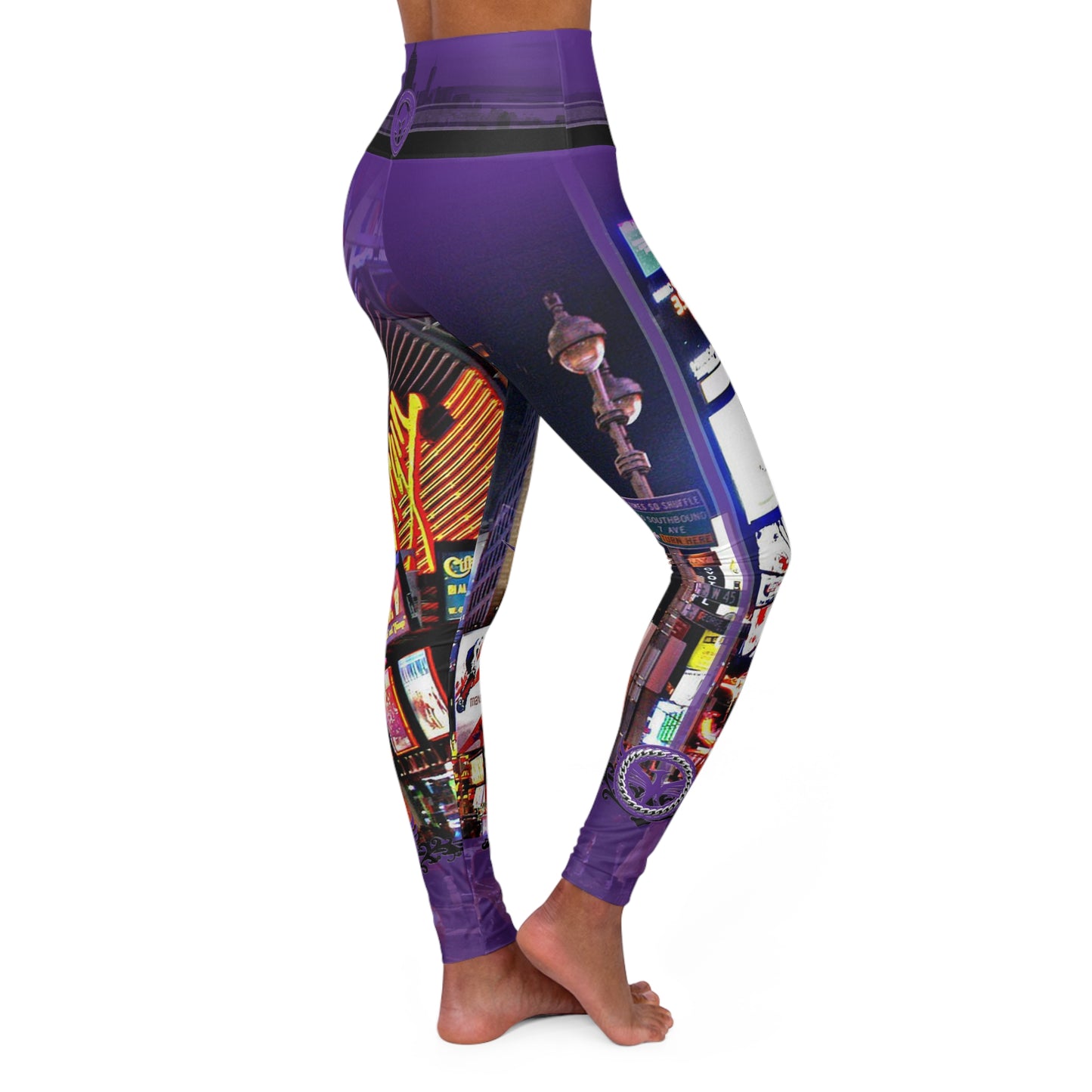 High Waisted KnightWear Yoga Leggings (TimesSquare01)