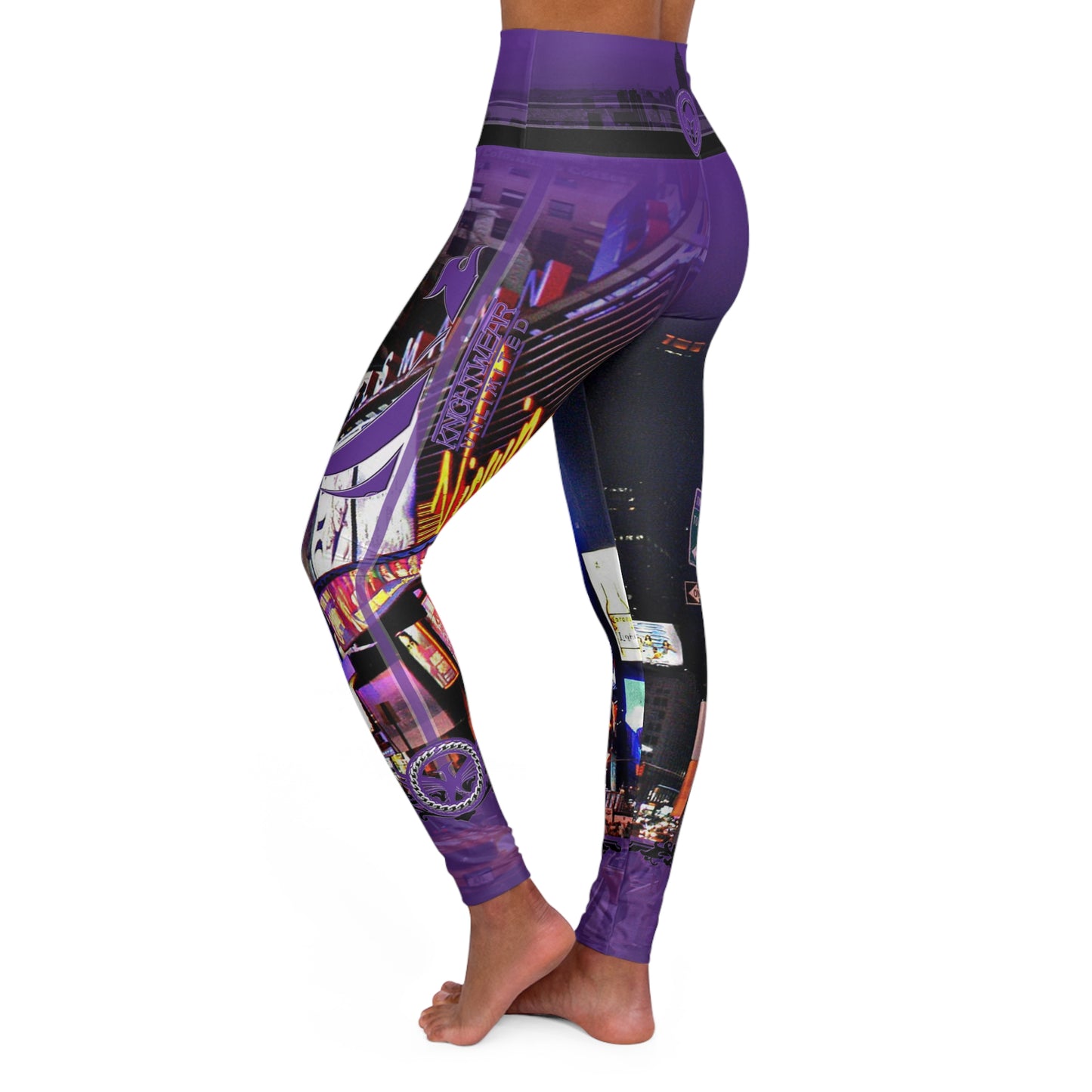 High Waisted KnightWear Yoga Leggings (TimesSquare01)