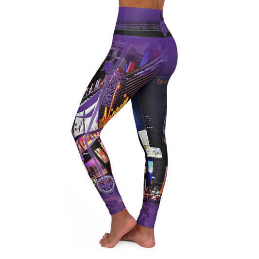 High Waisted KnightWear Yoga Leggings (TimesSquare01)