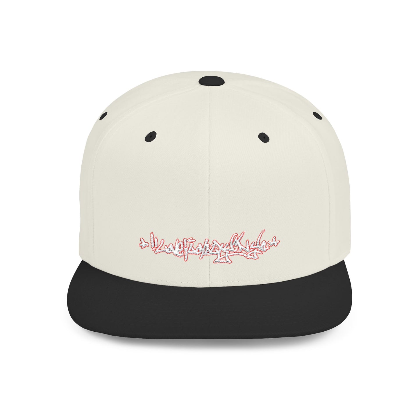 Flat Bill Snapback Hat — Love & Loyalty NYC Graffiti Script Embroidery