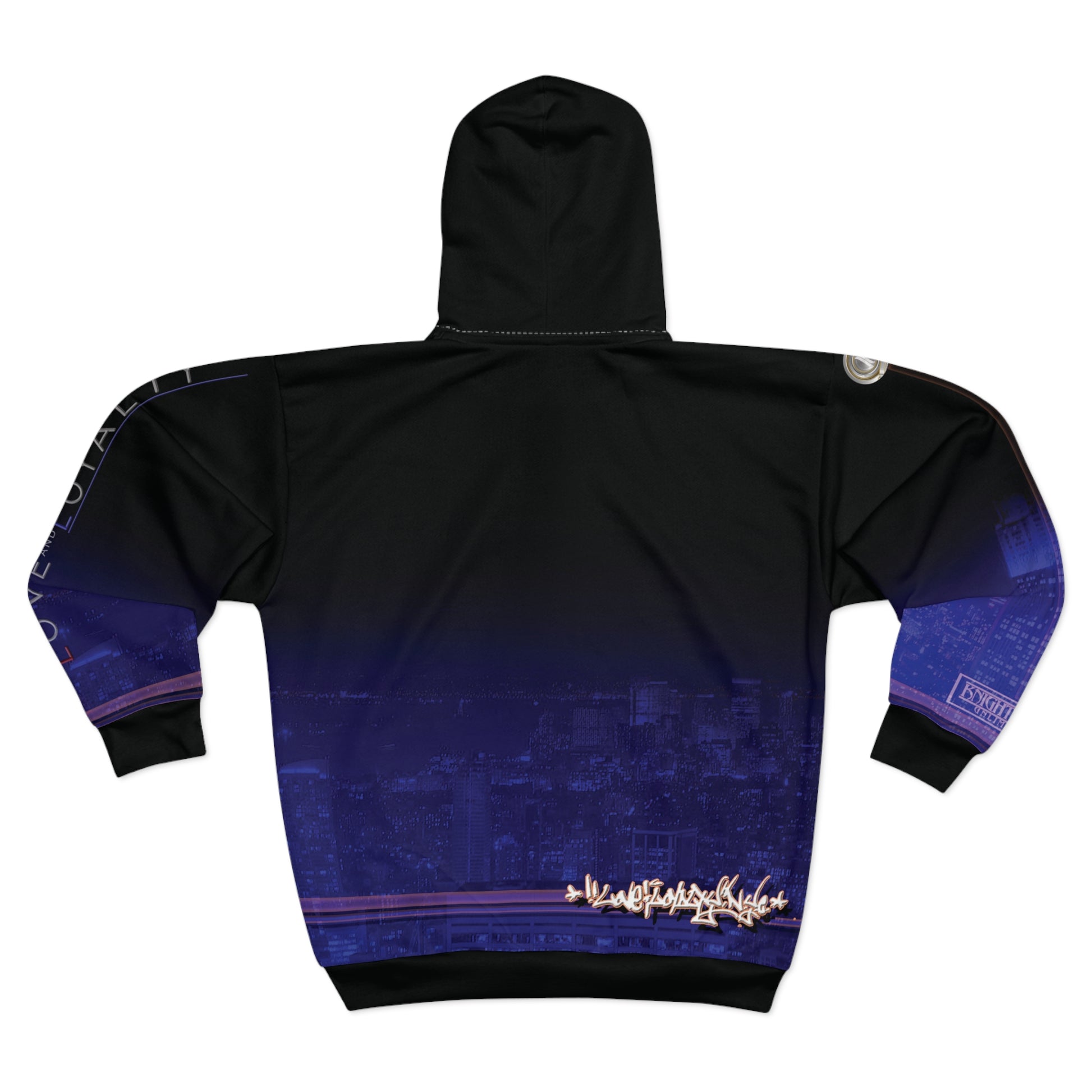 Love and Loyalty by Friday Knight®-Graphic Zip Hoodies