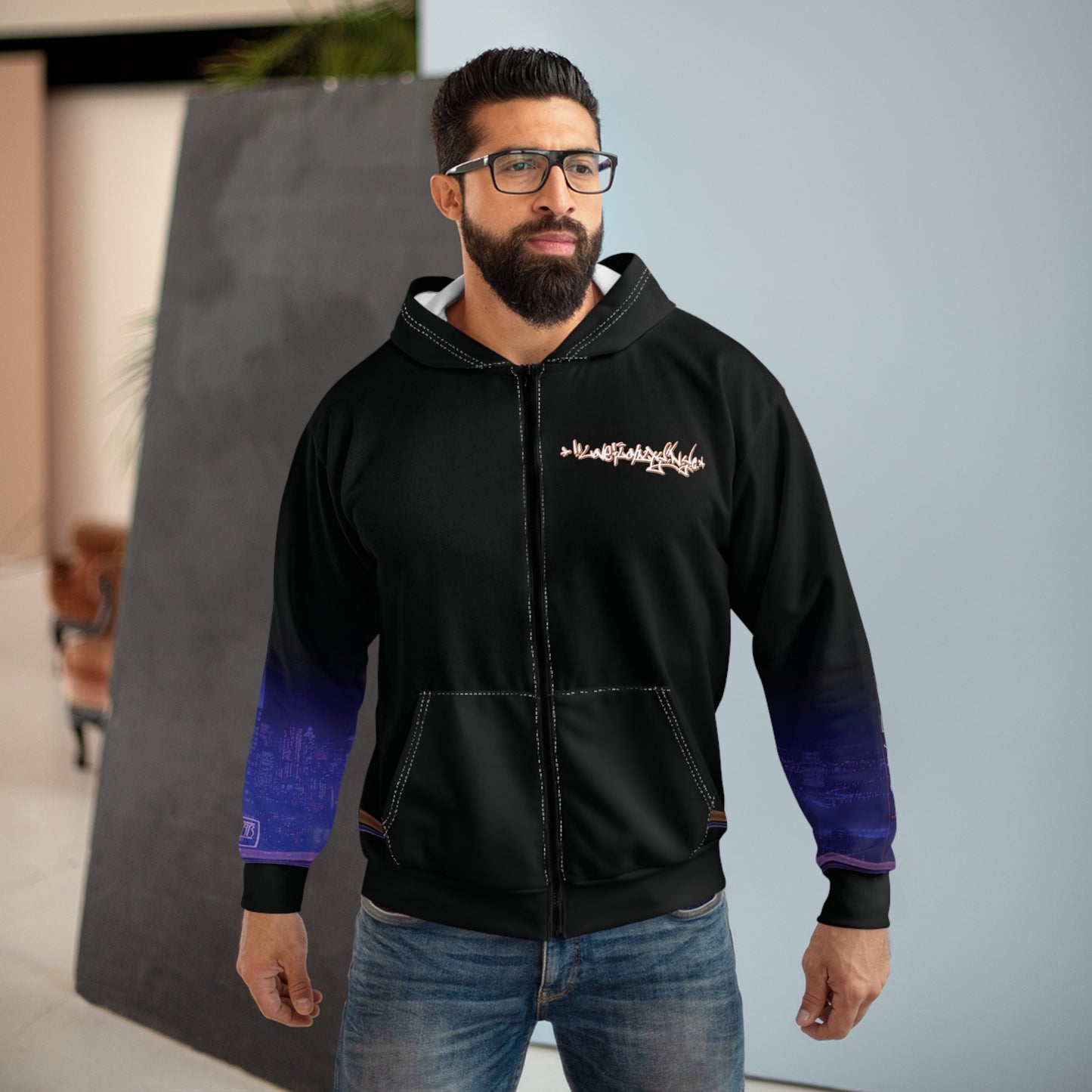 Love and Loyalty by Friday Knight®-Graphic Zip Hoodies