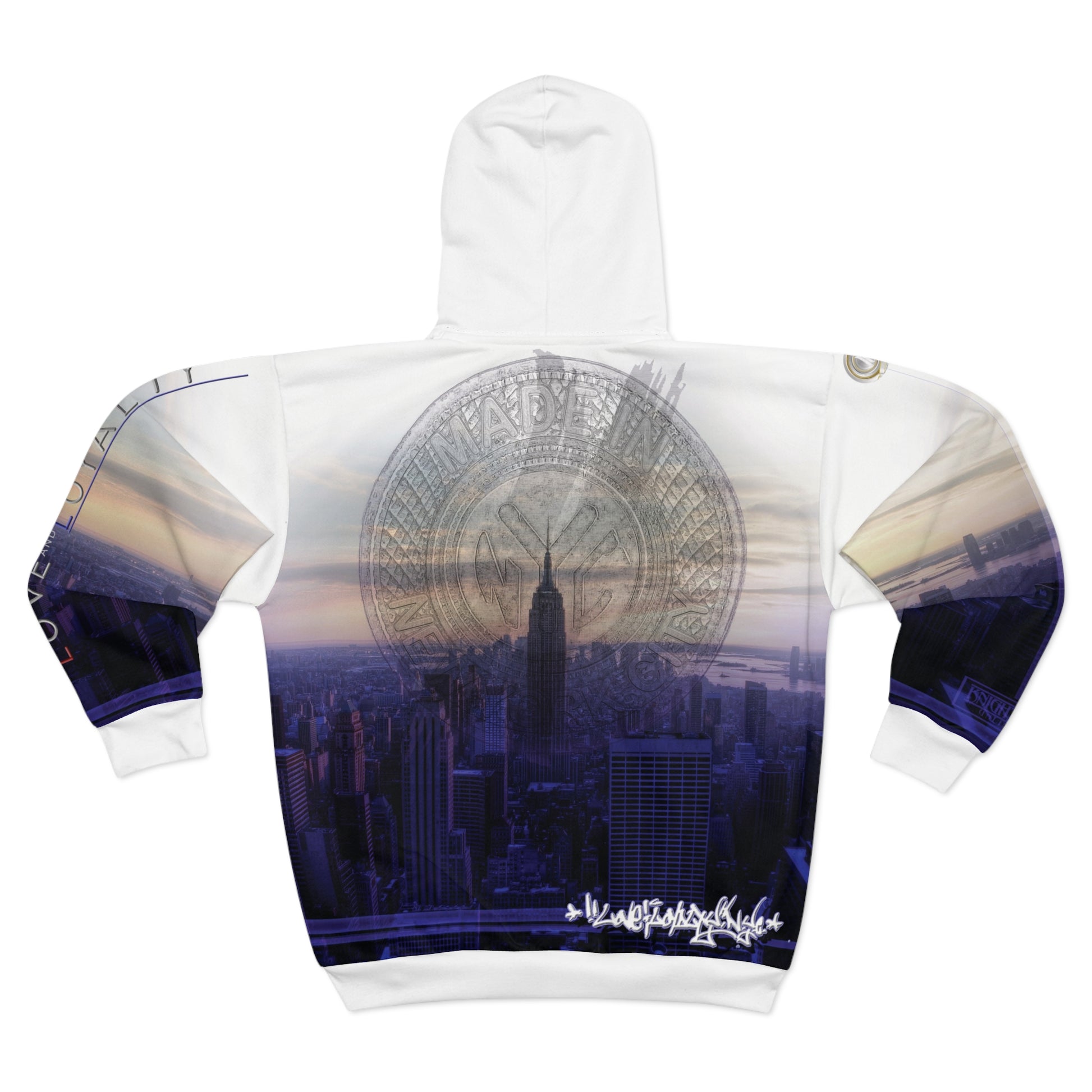Love and Loyalty by Friday Knight®-Graphic Zip Hoodies