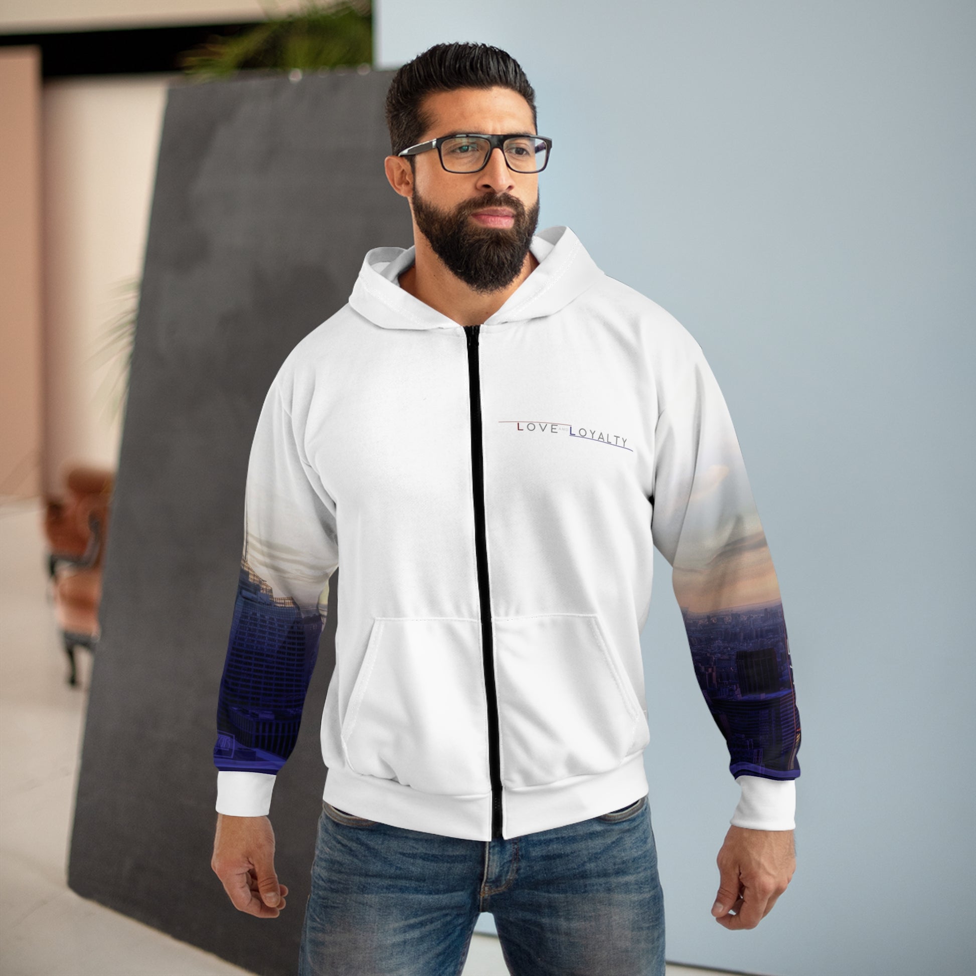 Love and Loyalty by Friday Knight®-Graphic Zip Hoodies