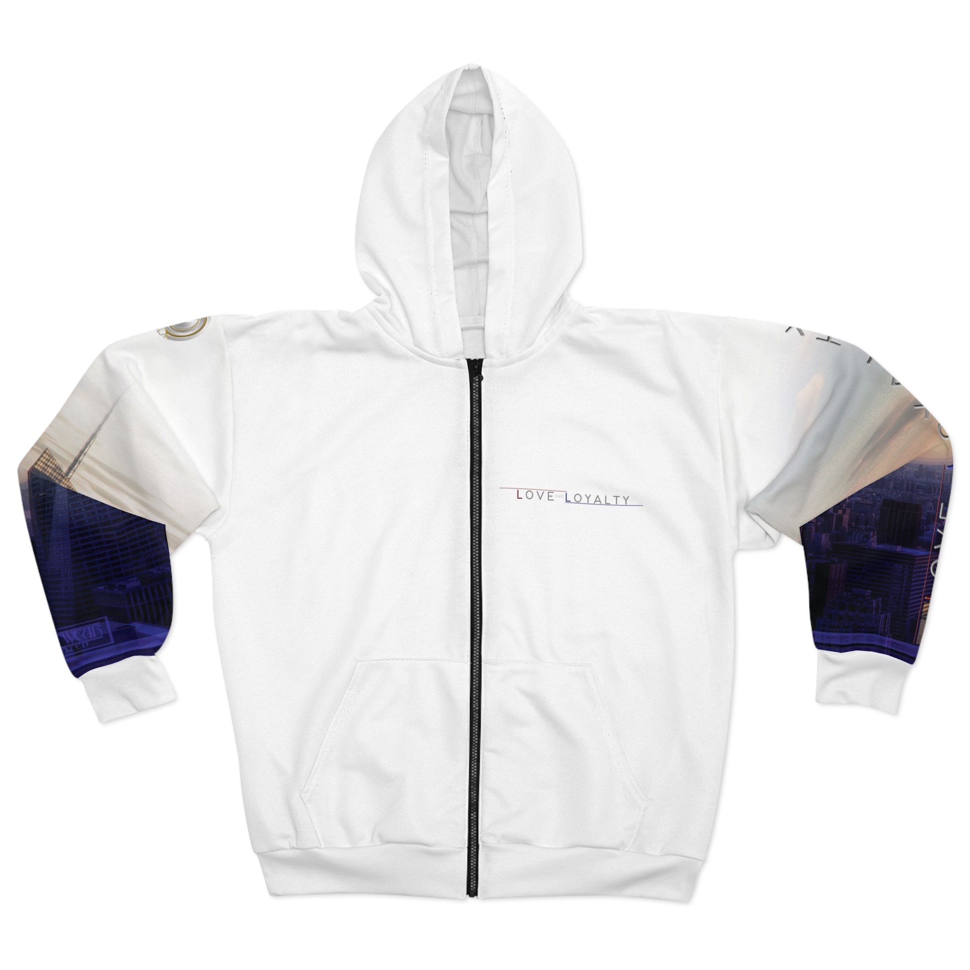 Love and Loyalty by Friday Knight®-Graphic Zip Hoodies